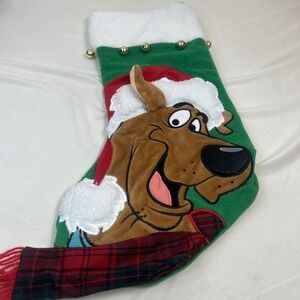 Scooby-Doo Christmas Stocking with Bells vintage. 1999 18 1/2" length
